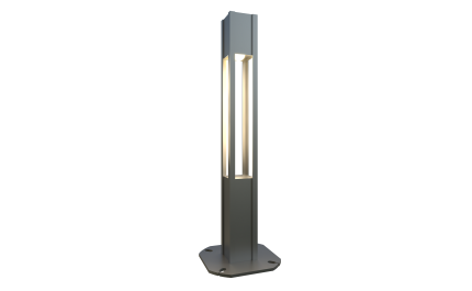 Decorative LED pole 3 ft. Ankara OD 3,5x3,5 (Galvanized steel) One side 30W 4050Lm
